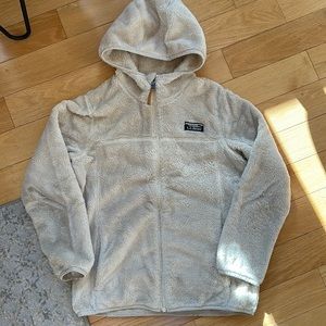 GUC LL Bean fleece jacket kids size M 10-12